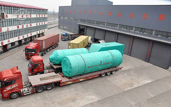 薯渣烘干機發(fā)貨現場